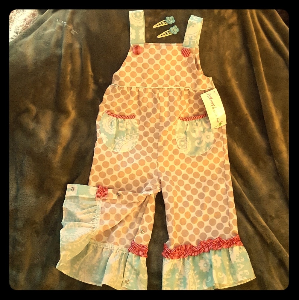 Shrimp & Grits Kids one piece toddler girls romper